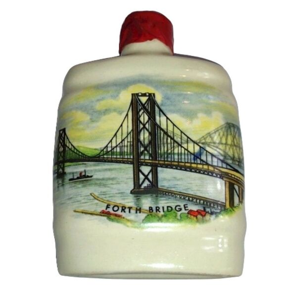 Three Small Ceramic Flasks Sealed Vintage - Picture 6 of 11